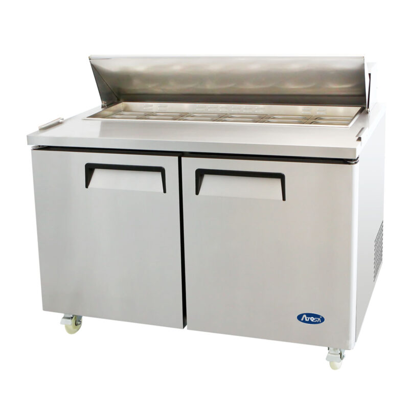 Atosa MSF8303GR 60" 2-Door Sandwich / Salad Prep Refrigerator