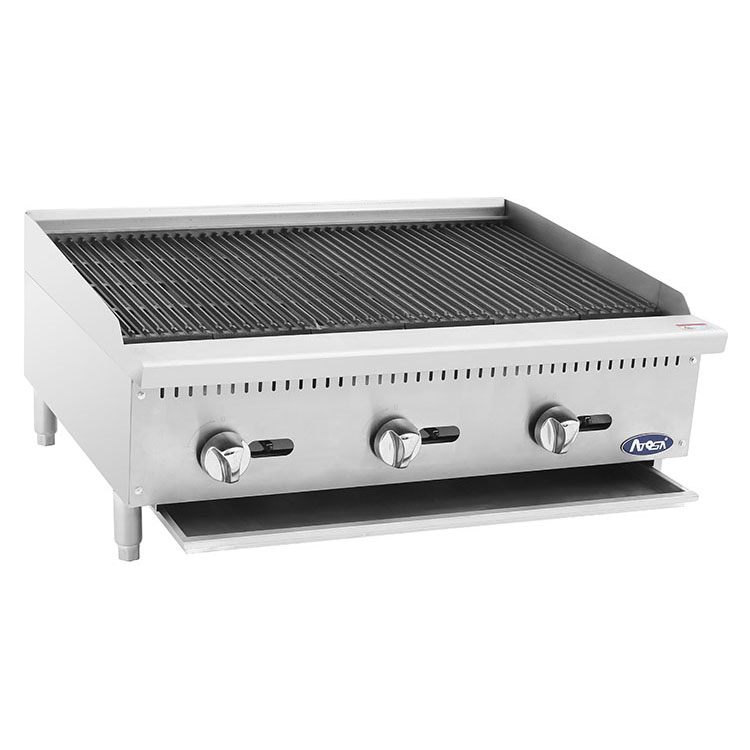 Atosa ATCB-36 36" Gas Countertop Charbroiler, 105,000 BTU