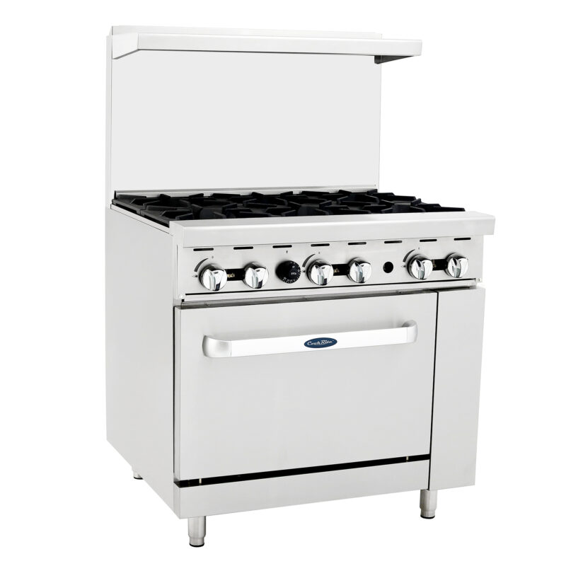 Atosa AGR-6B-NG 36" 6-Burner Natural Gas Range with Oven