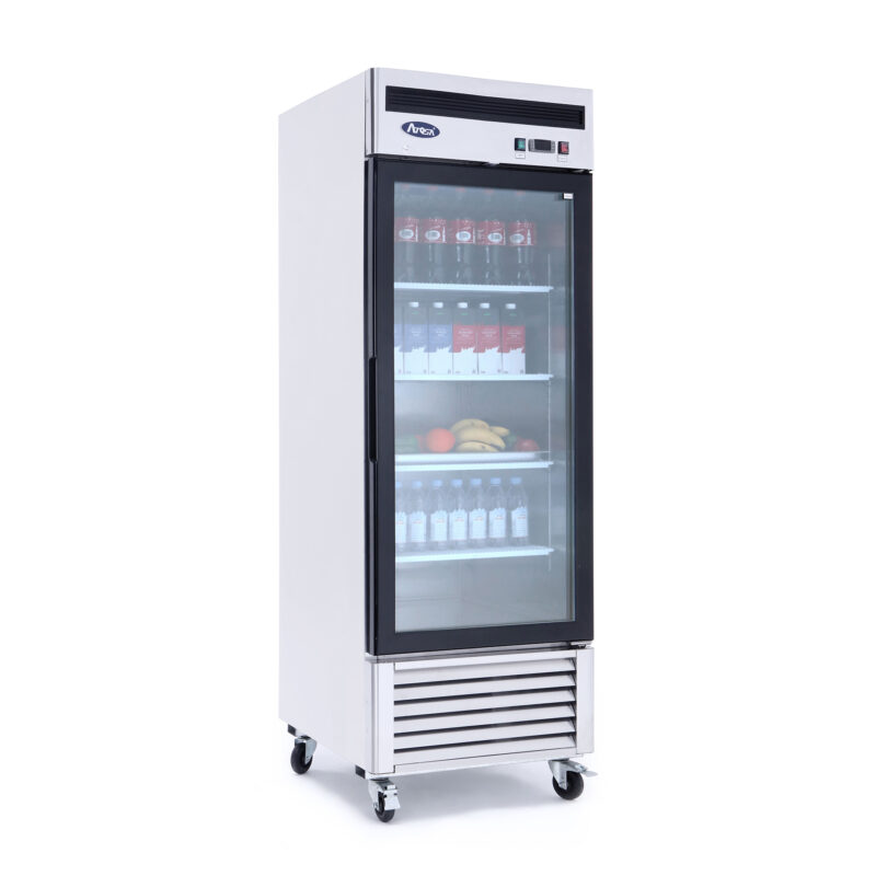 Atosa MCF8705GR 1-Door Glass Reach-In Refrigerated Merchandiser
