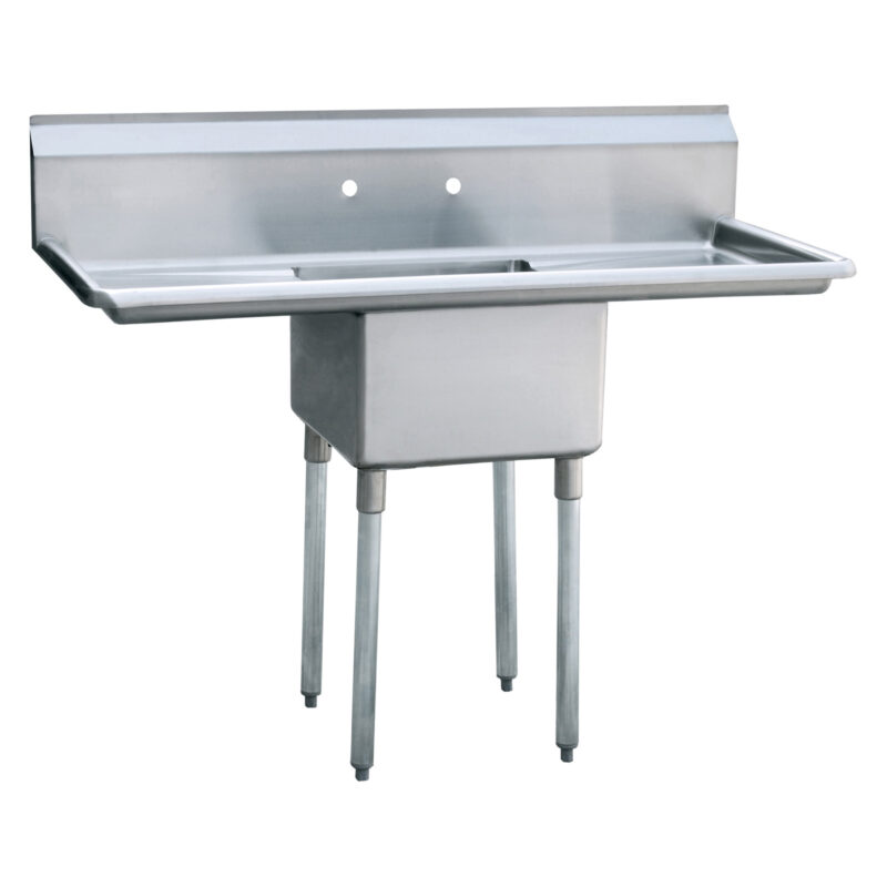 Atosa MRSA-1-D 1-Compartment Sink with Left and Right Drainboards