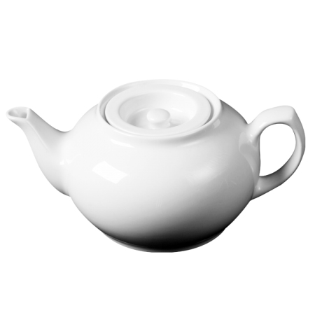 Cameo China 210-16PL 32 oz Imperial White Tea Pot (Case of 12)