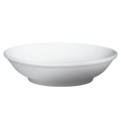 Cameo 210-41 Imperial White 3 oz sauce dish in white china, top view