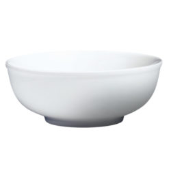 Cameo China 210-94 88 oz Imperial White soup bowl in glossy white porcelain, top angle view