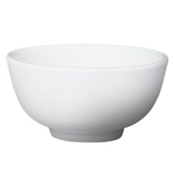 Cameo China 210-99A Imperial 14 oz rice bowl in white, angled view