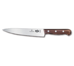 Victorinox 5.2000.19 wood chef's knife with rosewood handle and 7.5-inch stainless blade, side view