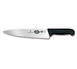 Victorinox 5.2003.15 Fibrox Pro 6-inch chef's knife in black, side view