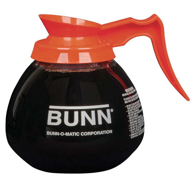 BUNN 42401.0024 64 oz. Glass Coffee Decanter with Orange Handle