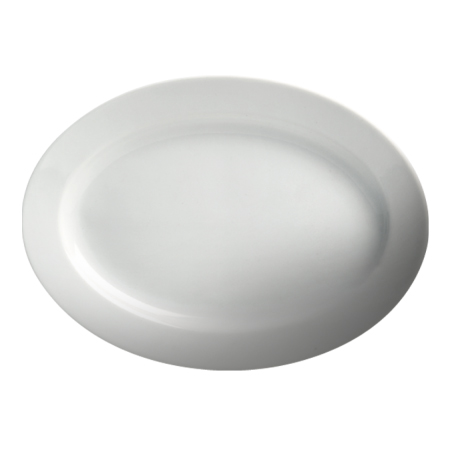 Cameo China 610-123 Dynasty 12-1/2" Oval Platter, White (Case of 18)