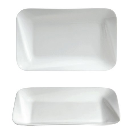 Cameo China 707-103 Square Slant Platter, 10" (Case of 24)