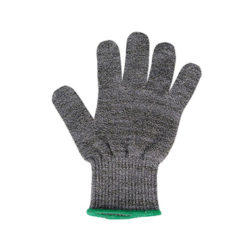 Winco GCR-M cut-resistant kitchen glove in green, medium size, product view