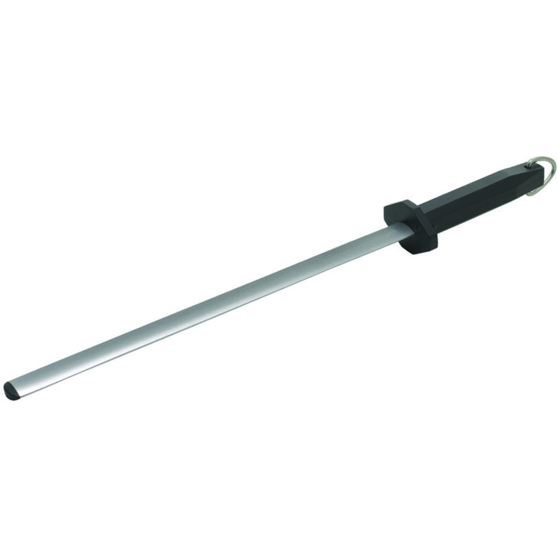 Winco KFP-122 Acero 12" Oval Diamond Sharpening Steel