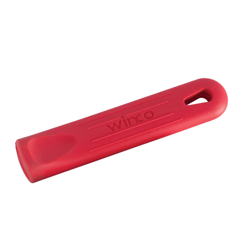 Winco AFP-3HR Removable Silicone Pan Handle Sleeve, Red