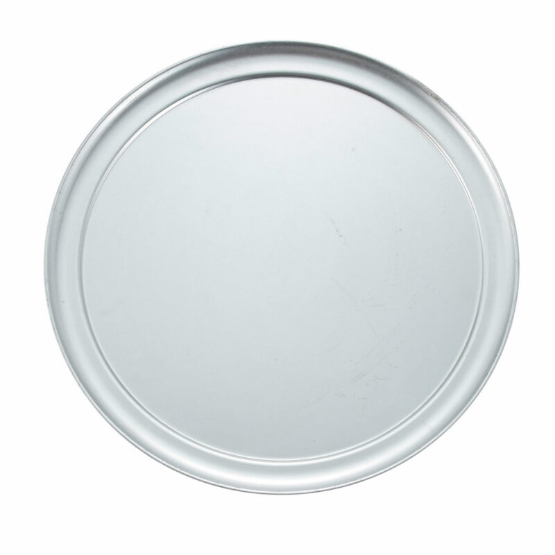 Winco APZT-14 Aluminum Pizza Tray w/ Rim - (14" dia.)