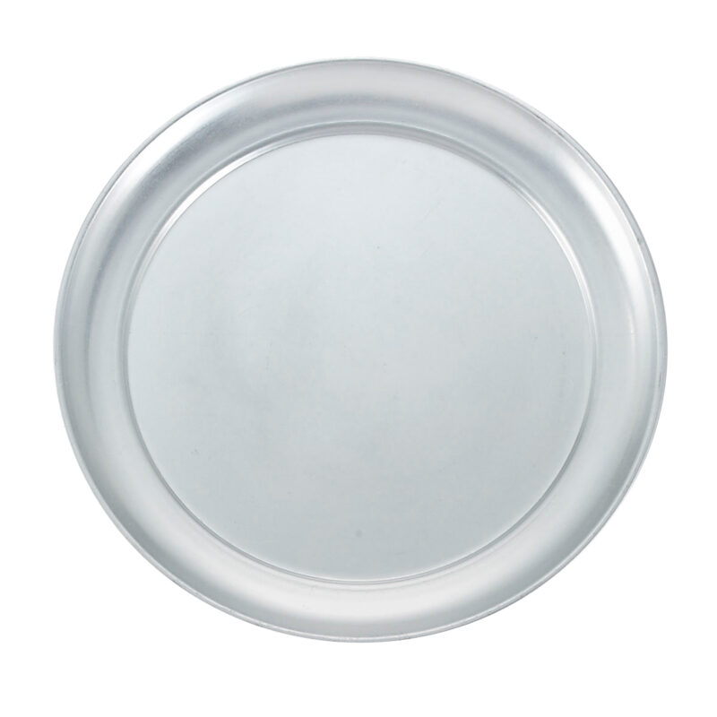 Winco APZT-8 Aluminum Pizza Tray w/ Rim - (8" dia.)