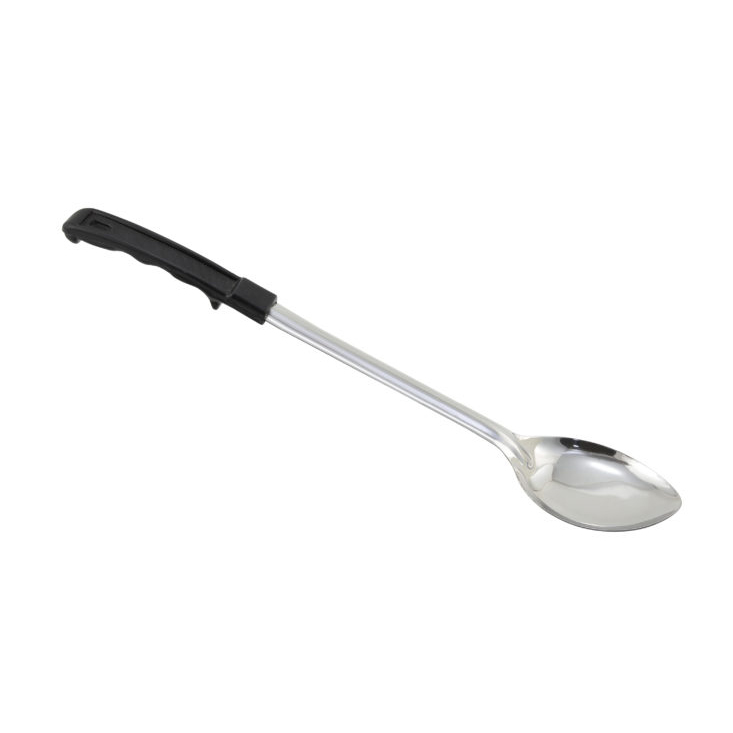 Winco BHOP-15 Stainless Steel Solid Basting Spoon w/ Stop Hook Handle ( 15" )