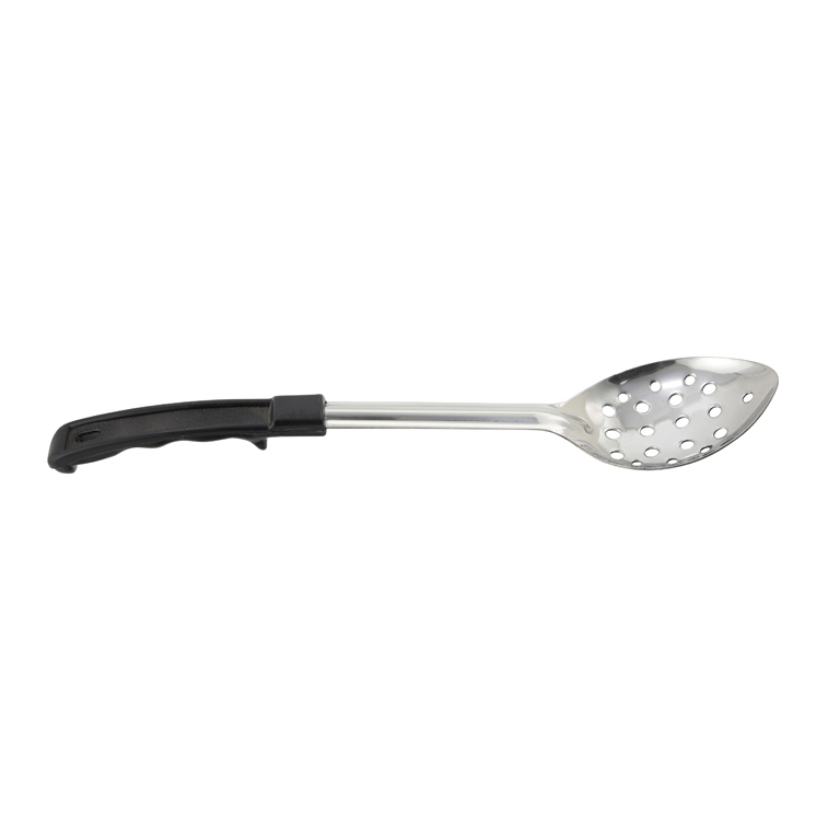 Winco BHPP-13 Stainless Steel Perforated Basting Spoon w/ Stop Hook Handle ( 13" )