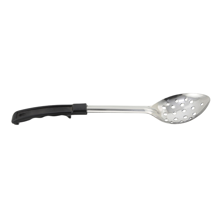 Winco BHPP-15 Stainless Steel Perforated Basting Spoon w/ Stop Hook Handle ( 15" )