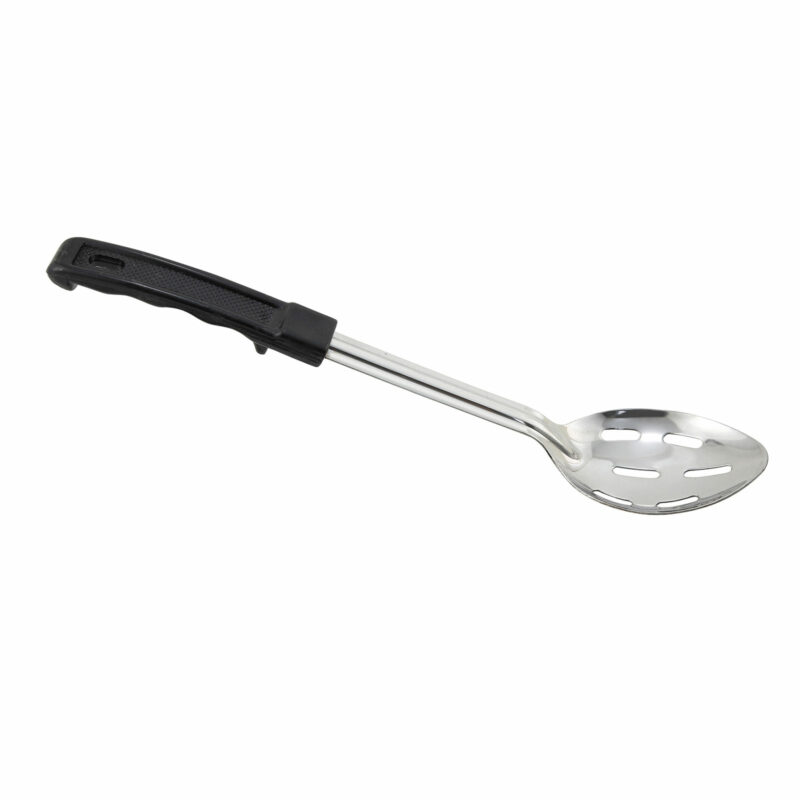 Winco BHSP-13 Stainless Steel Slotted Basting Spoon w/ Stop Hook Handle ( 13" )