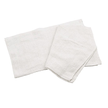 Winco BTW-30 White Bar Towel, 16 x 19 in. (Dozen)