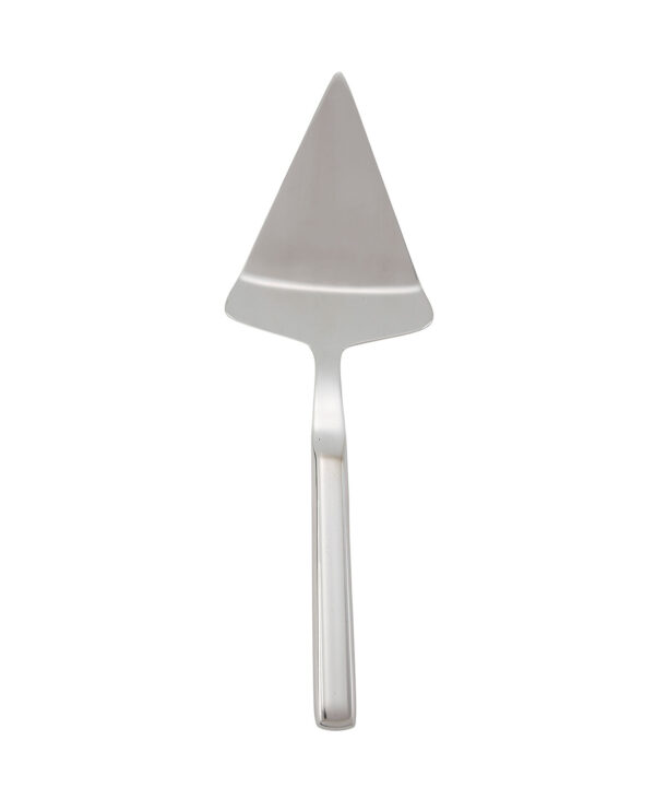 Winco BW-WPS6 extra-wide pie server in stainless steel, angled view