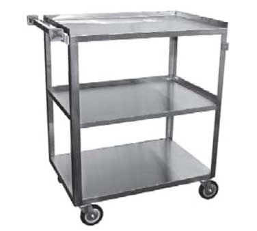GSW C-3222 3-Tier Stainless Steel Bus Cart