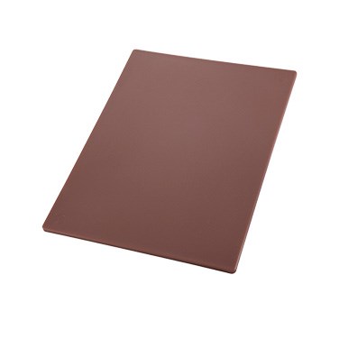 Winco CBBN-1824 Brown Polyethylene Plastic Cutting Board ( 18" x 24" x 1/2" )
