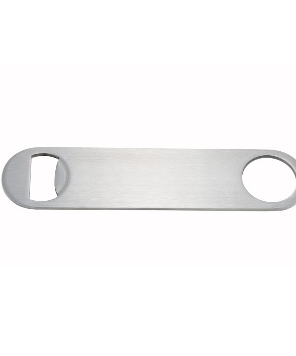 Winco CO-301 Stainless Steel Flat Bottle Opener, 7″