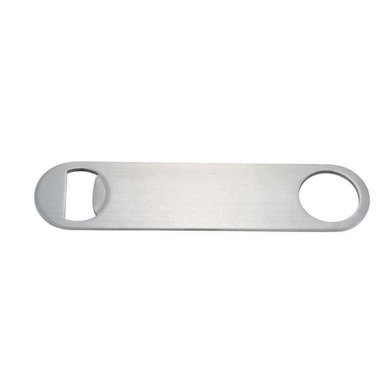Winco CO-301 Stainless Steel Flat Bottle Opener, 7"