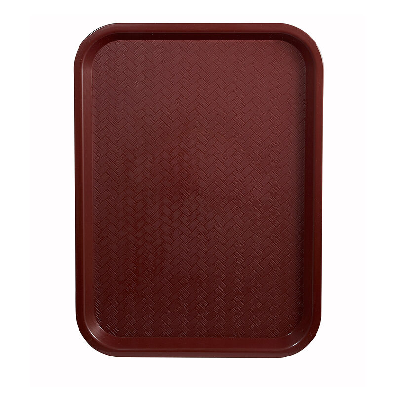 Winco FFT-1216U Burgundy Fast Food Tray, 12" x 16"