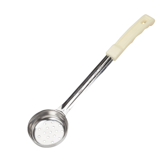 Winco FPP-3 One-Piece Perforated Food Portioner w/ Ivory Polypropylene Handle ( 3 oz. )