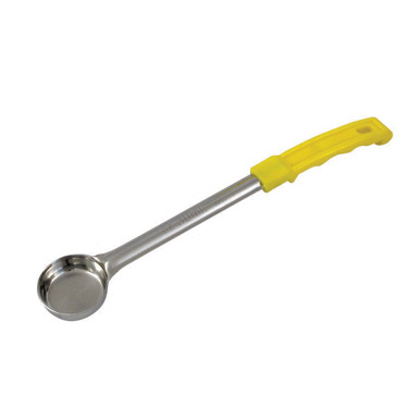 Winco FPS-1 One-Piece Solid Food Portioner w/ Yellow Polypropylene Handle ( 1 oz. )