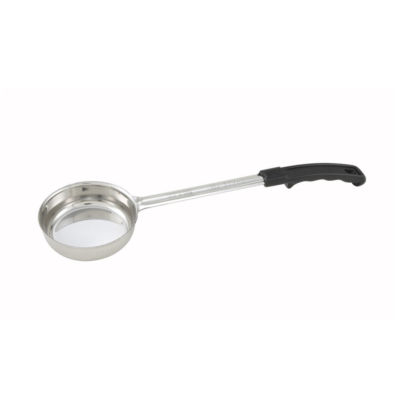 Winco FPS-6 One-Piece Solid Food Portioner w/ Black Polypropylene Handle ( 6 oz. )