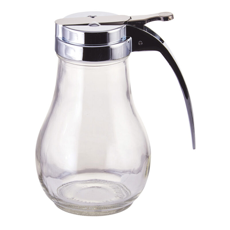 Winco G-116 14 oz. Glass Syrup Dispenser