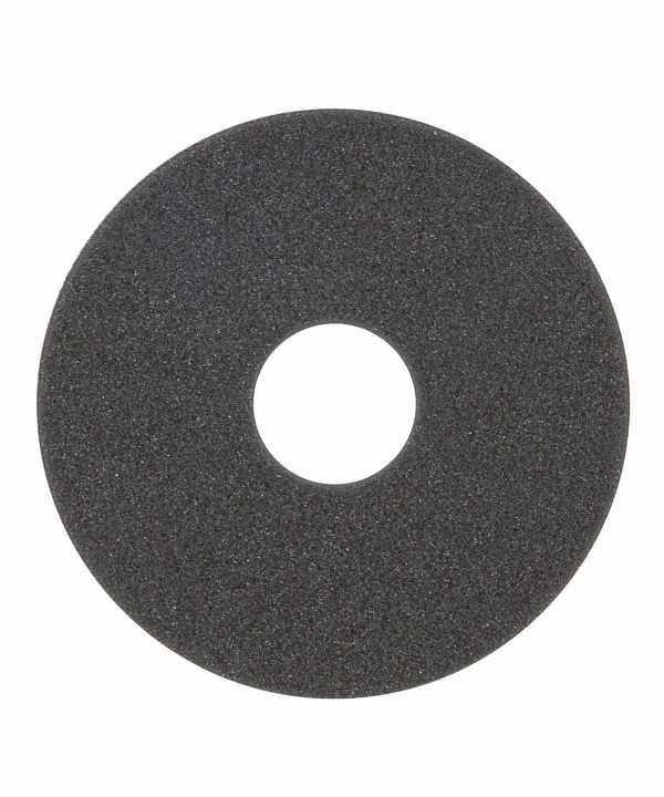 Winco GR-3S margarita glass rimmer replacement sponge in gray, round top view