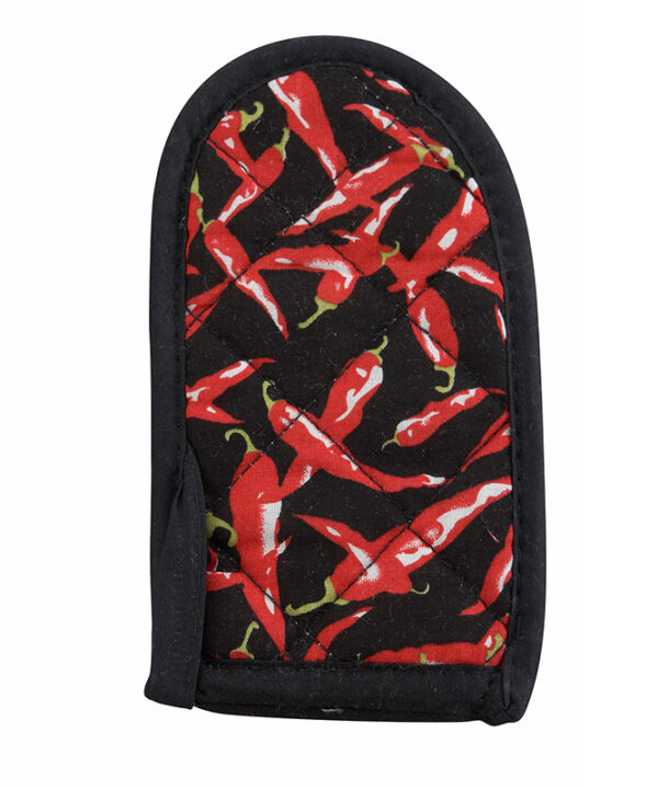 Winco HDH-6C cotton pan handle sleeve in chili pepper design, product view