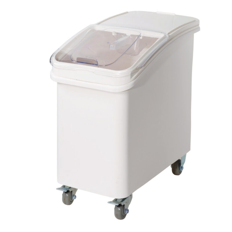 Winco IB-27 27-Gallon Mobile Ingredient Bin with Casters and Scoop