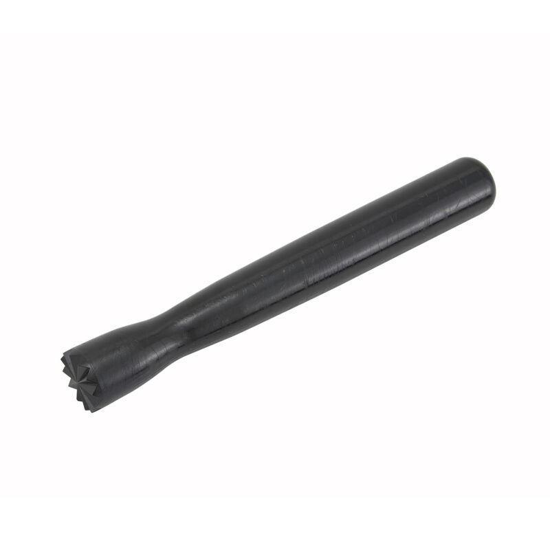Winco PBM-8T 8" Triangular Head Bar Muddler, Black Polycarbonate