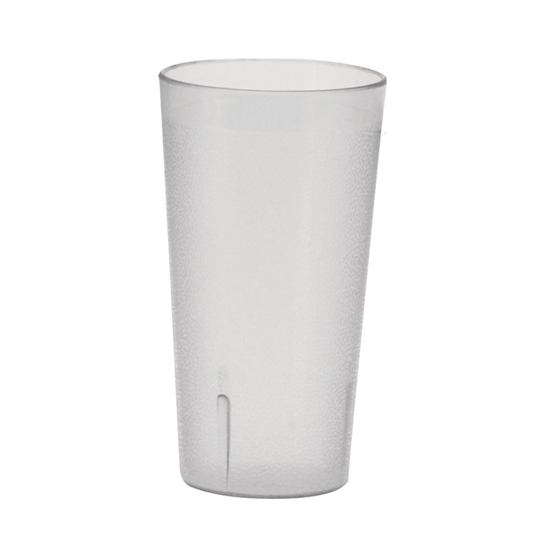 Winco PTP-24C 24 oz Clear Pebbled Plastic Tumbler