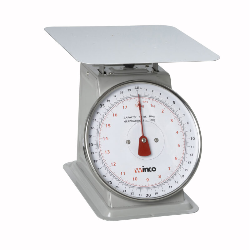 Winco SCAL-840 Portion Scale w/ 8" Dial - (40 lb. Capacity)
