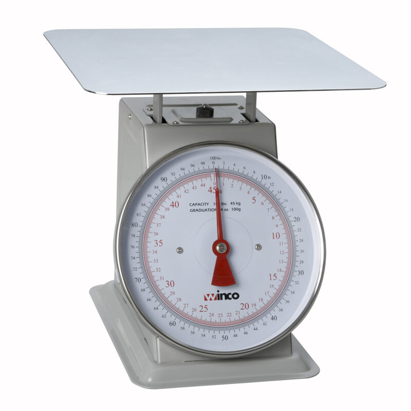 Winco SCAL-9100 Portion Scale w/ 9" Dial - (100 lb. Capacity)