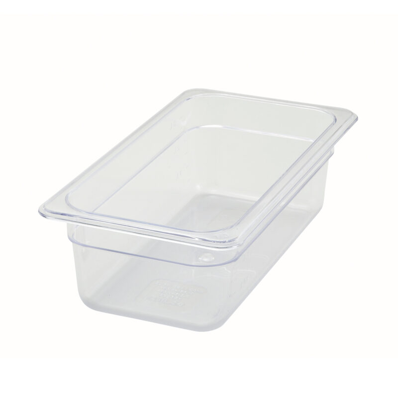 Winco SP7304 1/3 Size Polycarbonate Food Pan, 3.5" Deep