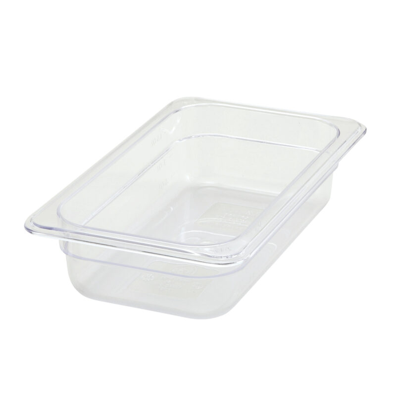 Winco SP7402 1/4 Size Polycarbonate Food Pan, 2.5" Deep