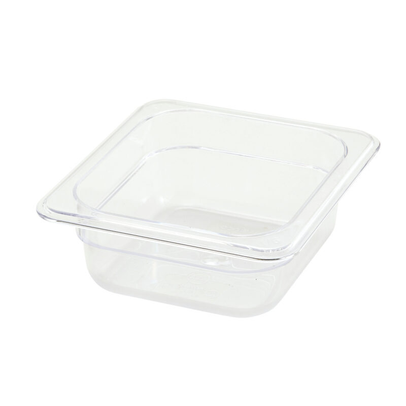 Winco SP7602 1/6 Size Polycarbonate Food Pan, 2.5-Inch Deep