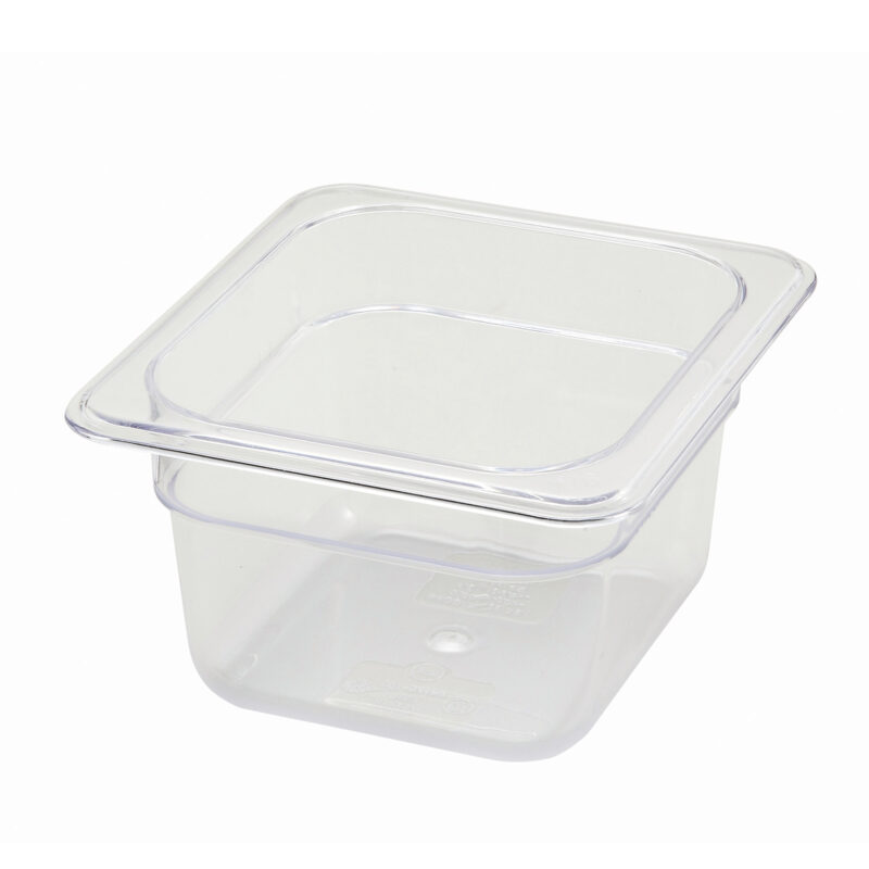 Winco SP7604 1/6 Size Polycarbonate Food Pan
