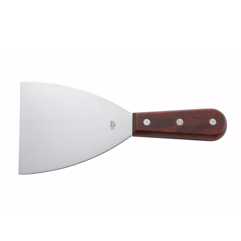 Winco TN54 Stainless Steel Blade Scraper with Wooden Handle