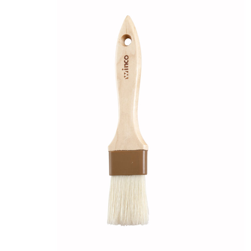 Winco WFB-15 Boar Hair Basting Brush / Pastry Brush - (1-1/2" Width)