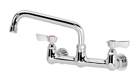 Krowne 12-808L Silver Series Splash Mount Faucet w/ 8" Swing Spout