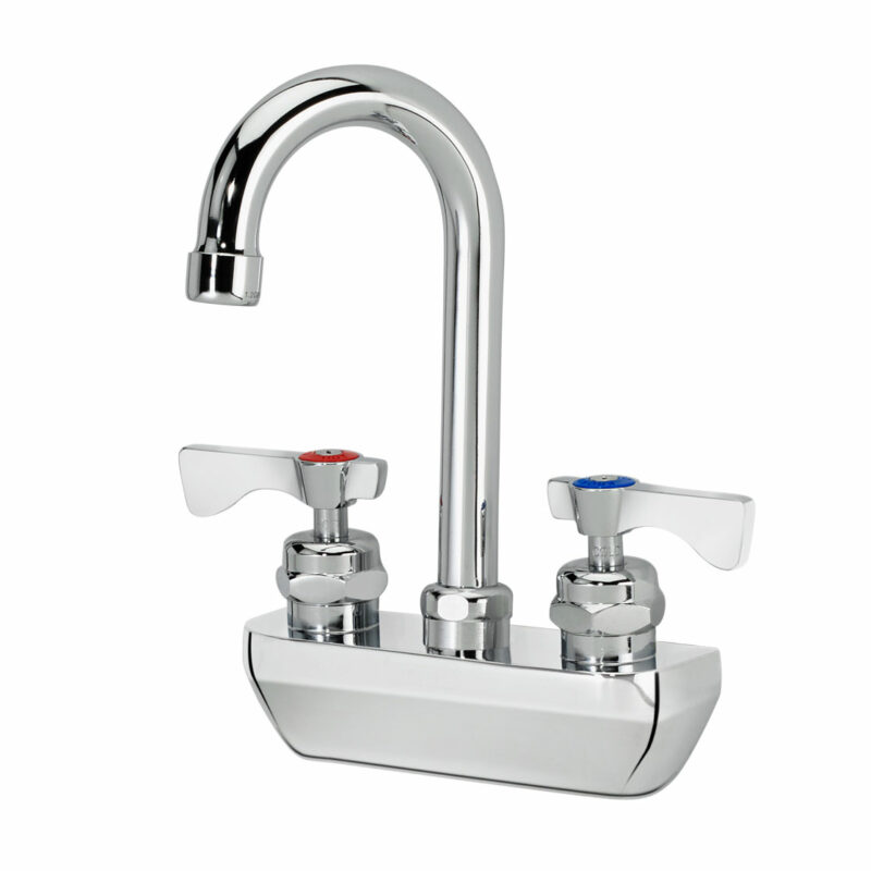 Krowne 11-400L Silver Series Deck Mount Faucet with 3-1/2" Gooseneck Spout