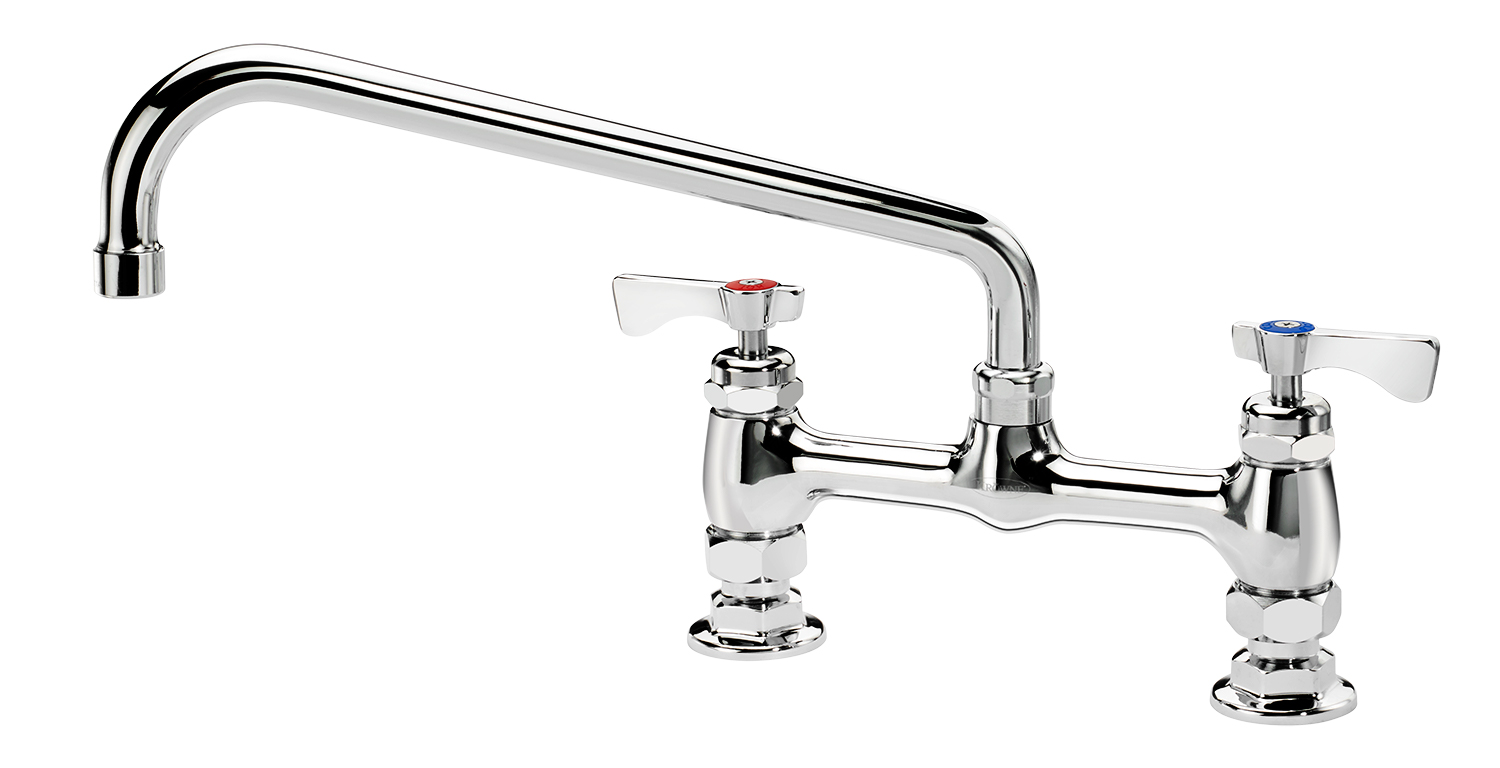 Krowne 15-812L Royal Series Deck Mount Faucet with 12" Swing Spout